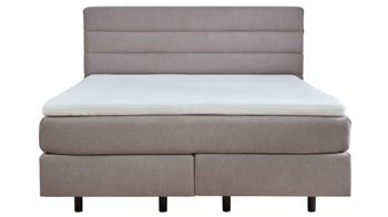 Boxspringbett comfortmaster besser sitzen, liegen, leben aus Stoff in Grau Comfortmaster OC-BX21014 - Boxspringbett granitfarbene Mikrofaser Nele 432002 – Liegefläche ca. 180 x 200 cm