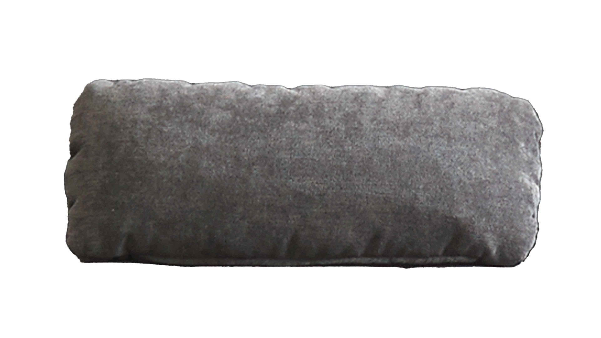 Einzelkissen modulmaster aus Stoff in Dunkelgrau Modulmaster MM-MP1078 - Nierenkissen schieferfarbene Chenille Charly - ca. 58 x 25 cm