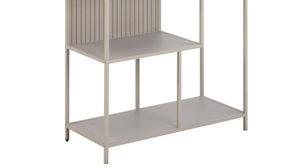 Regal Actona group aus Metall in Grau Regal Seaford im Industrielook Grau – ca. 77 x 185 cm