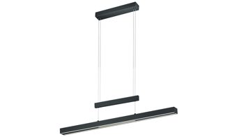 Pendelleuchte Trio lighting for you aus Metall in Schwarz TRIO Leuchten Serie Trajan mattschwarzes Metall - Länge ca. 151 cm