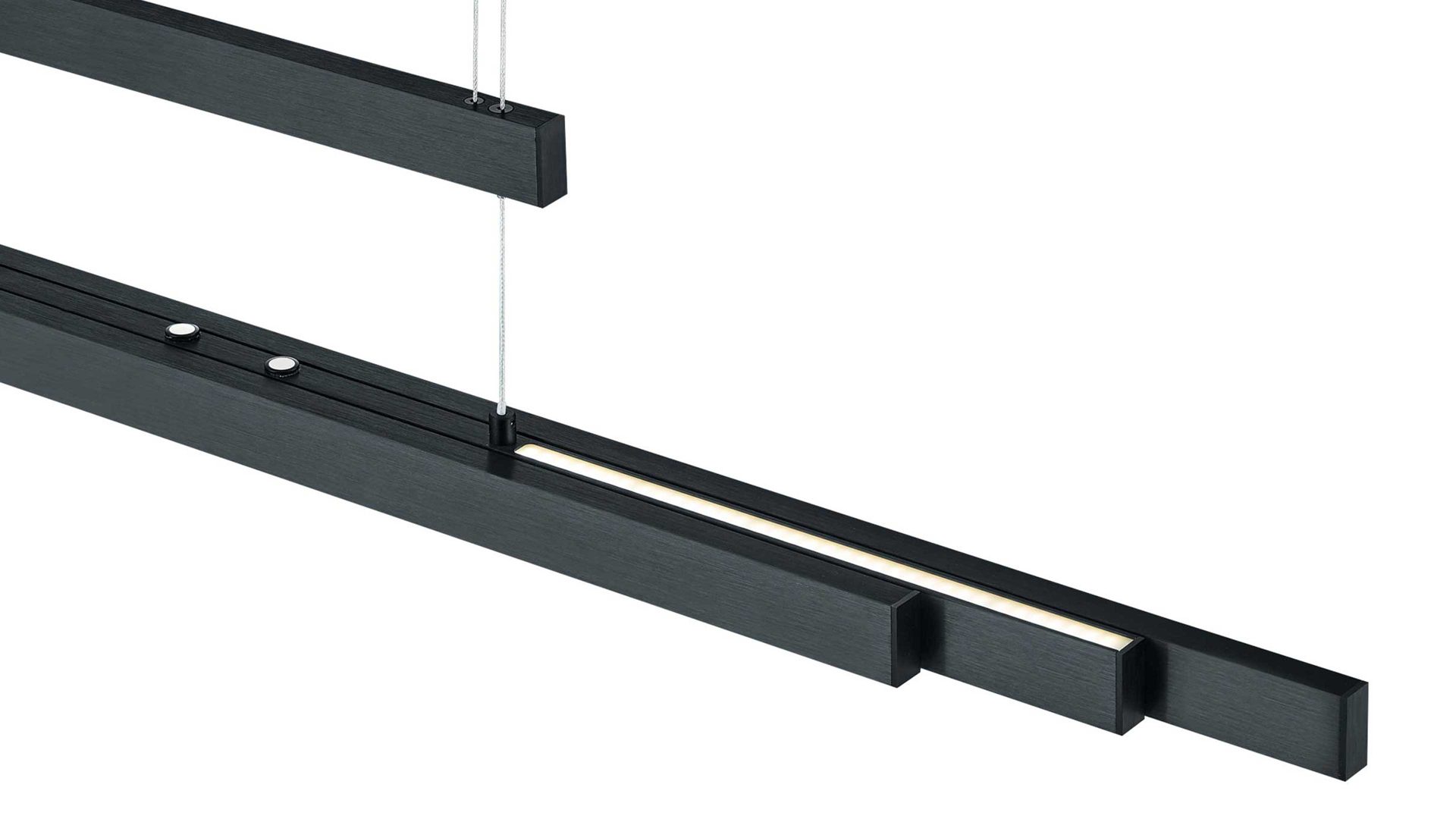 Pendelleuchte Trio lighting for you aus Metall in Schwarz TRIO Leuchten Serie Trajan mattschwarzes Metall - Länge ca. 151 cm