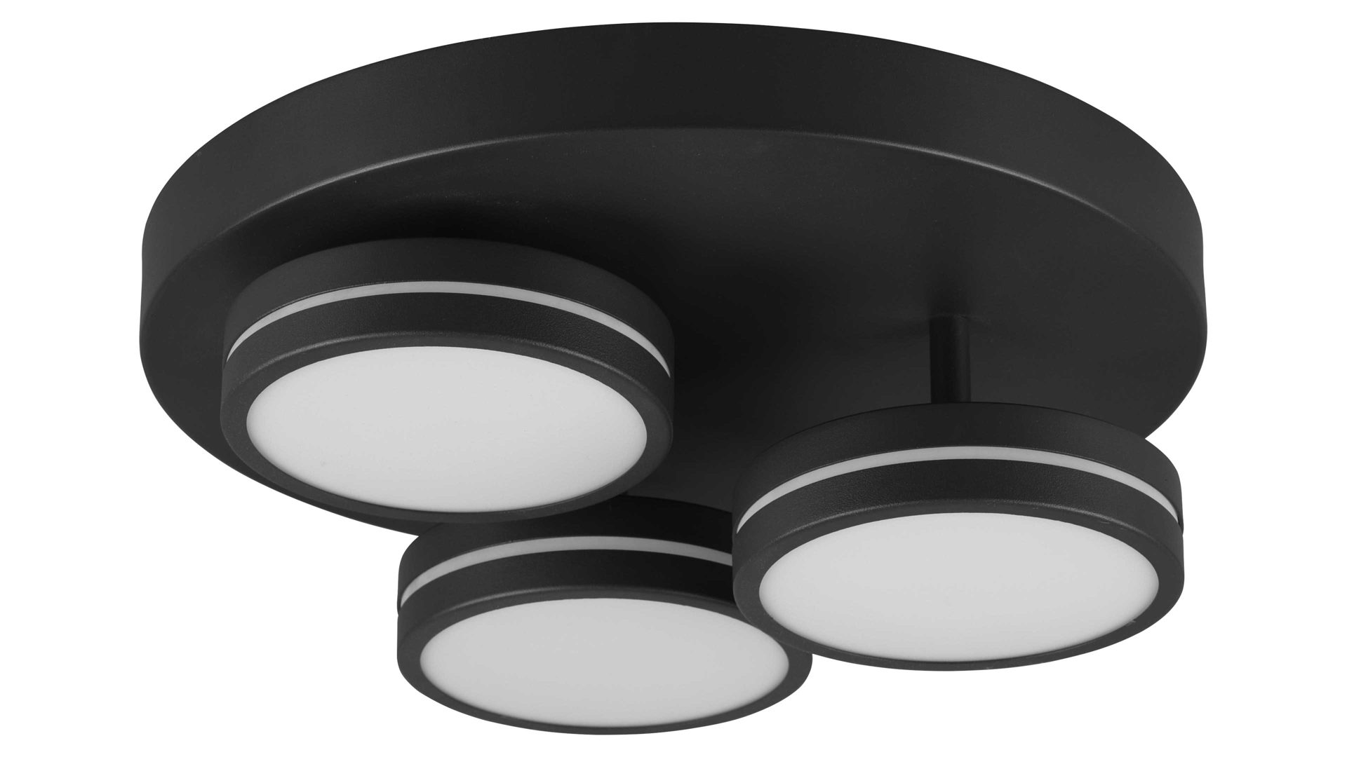 Deckenleuchte Trio lighting for you aus Metall in Anthrazit Trio Deckenleuchte  Franklin anthrazitfarbenes Metall - Durchmesser ca. 35 cm