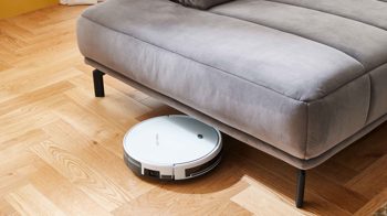 Ecksofa modulmaster aus Stoff in Grau Modulmaster MM-MP1152 - Wohnlandschaft graue Wirkware Salsa & schwarze Metallfüße - Stellfläche ca. 212 x 383 cm