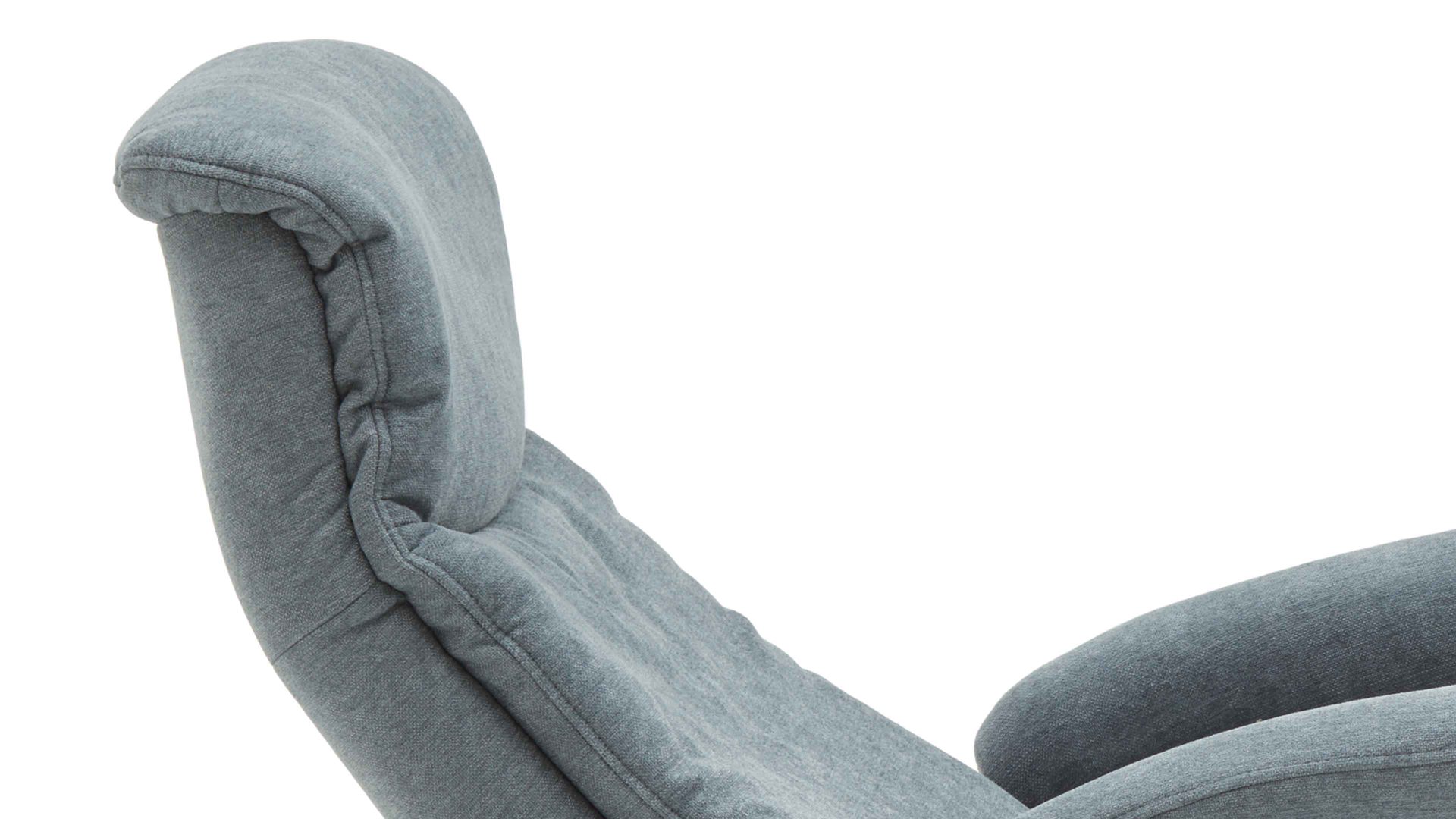 Relaxsessel modulmaster aus Stoff in Hellblau Modulmaster MM-MP1063 - Relaxsessel 1DRF stahlfarbene Chenille Nemo & Chrom-Kreuzfuß