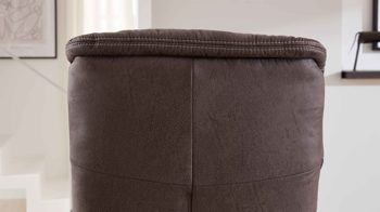 Relaxsessel modulmaster aus Stoff in Dunkelbraun Modulmaster MM-MP1063 - Relaxsessel 1DRF nougatfarbene Mikrofaser Saddle & Tellerfuß