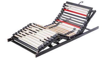 Lattenrost Interliving aus Holz in Anthrazit Interliving Lattenrost Serie 1950 - V6585 Funk & zwei Motoren – Liegefläche ca. 90 x 220 cm