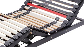 Lattenrost Interliving aus Holz in Anthrazit Interliving Lattenrost Serie 1950 - V6581 Kabel & zwei Motoren – Liegefläche ca. 100 x 220 cm