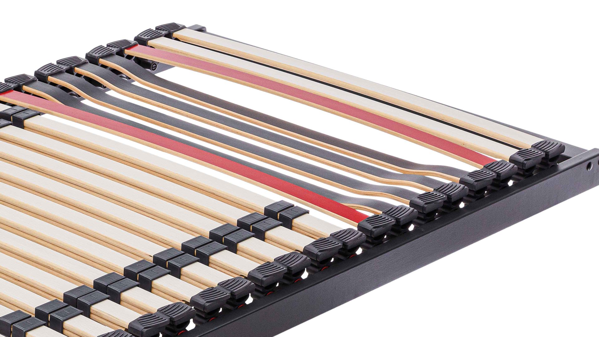 Lattenrost Interliving aus Holz in Anthrazit Interliving Lattenrost Serie 1950 ohne Verstellung – Liegefläche ca. 120 x 220 cm