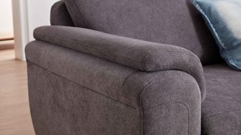 Ecksofa modulmaster aus Stoff in Grau Modulmaster MM-ZE1002 - Ecksofa graue Chenille Belle & Chromfüße - Stellfläche ca. 276 x 246 cm