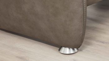 Dreisitzer comfortmaster besser sitzen, liegen, leben aus Leder in Dunkelbraun Comfortmaster Dreisitzer 4898 canyonfarbenes LongLife-Leder LG18 - Breite ca. 205 cm