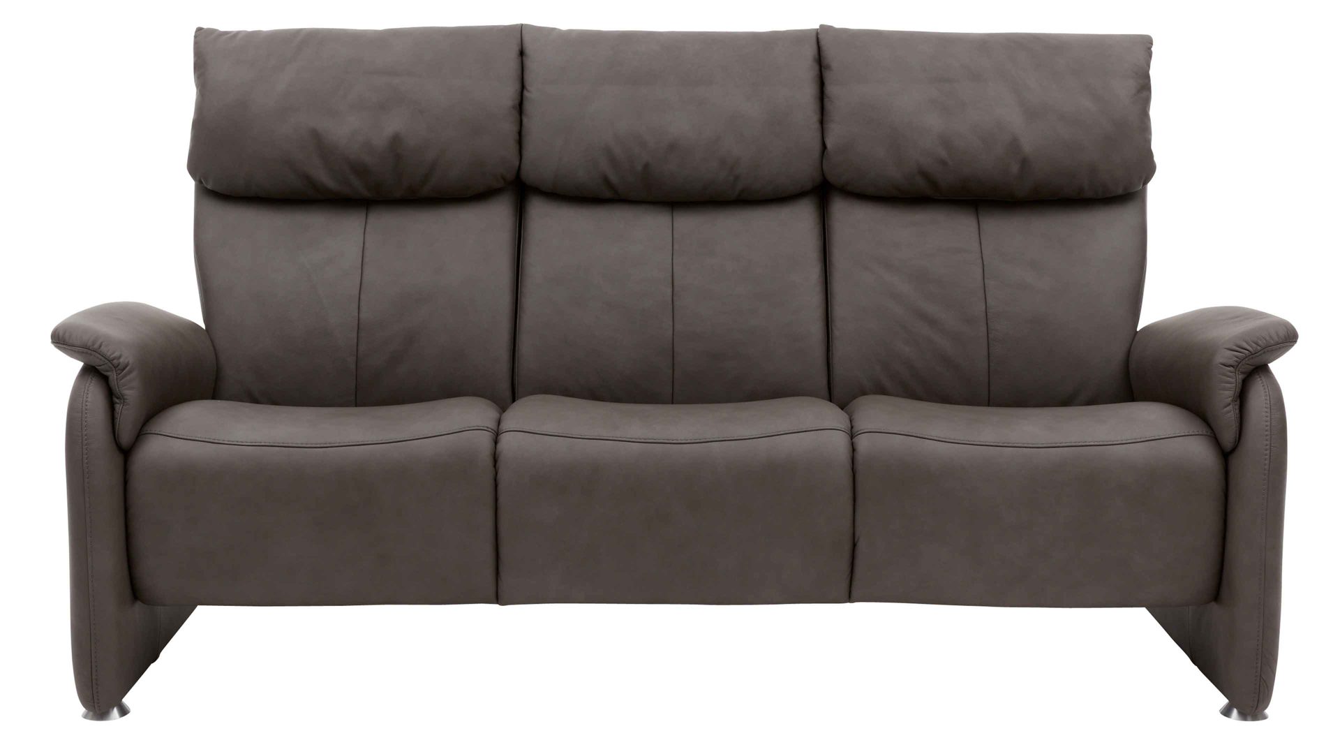 Dreisitzer comfortmaster besser sitzen, liegen, leben aus Leder in Dunkelbraun Comfortmaster Dreisitzer 4898 canyonfarbenes LongLife-Leder LG18 - Breite ca. 205 cm