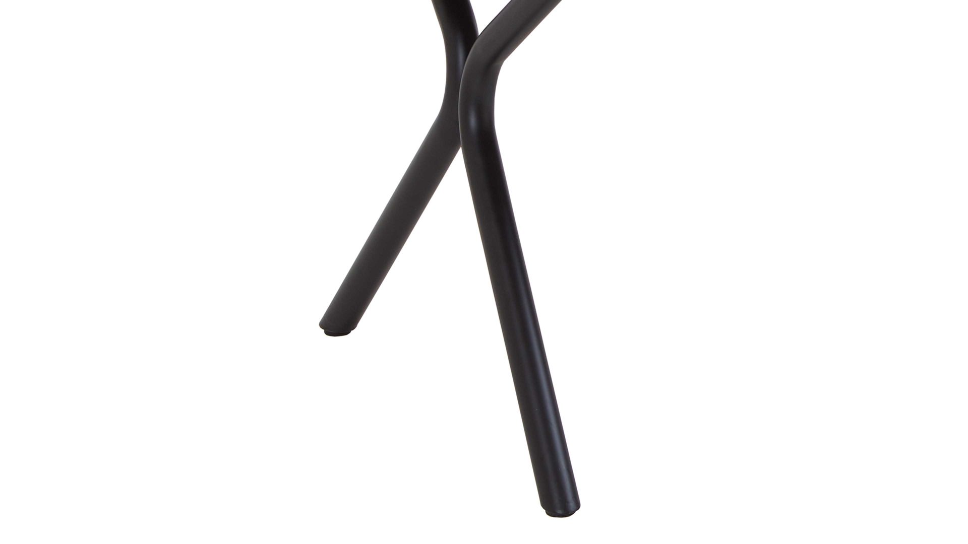 Esstisch Niehoff sitzmoebel aus Holz in Schwarz NIEHOFF SITZMÖBEL Esstisch Dacapo schwarze Platte & mattschwarzes Metallgestell - ca. 180 x 100 cm