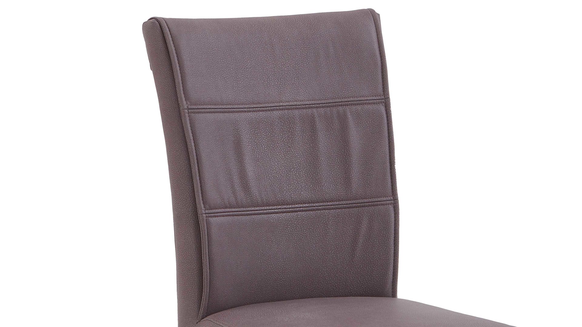 Polsterstuhl Niehoff sitzmoebel aus Mikrofaser in Grau NIEHOFF SITZMÖBEL Bornholm Polsterstuhl grauer Bezug & Eichegestell