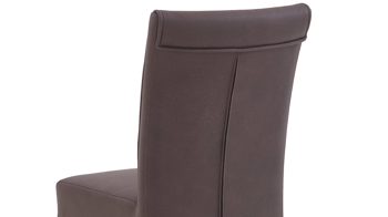 Polsterstuhl Niehoff sitzmoebel aus Mikrofaser in Braun NIEHOFF SITZMÖBEL Bornholm Polsterstuhl brauner Bezug & Eichegestell