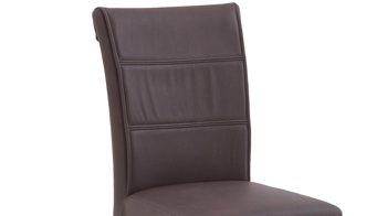 Polsterstuhl Niehoff sitzmoebel aus Mikrofaser in Braun NIEHOFF SITZMÖBEL Bornholm Polsterstuhl brauner Bezug & Eichegestell