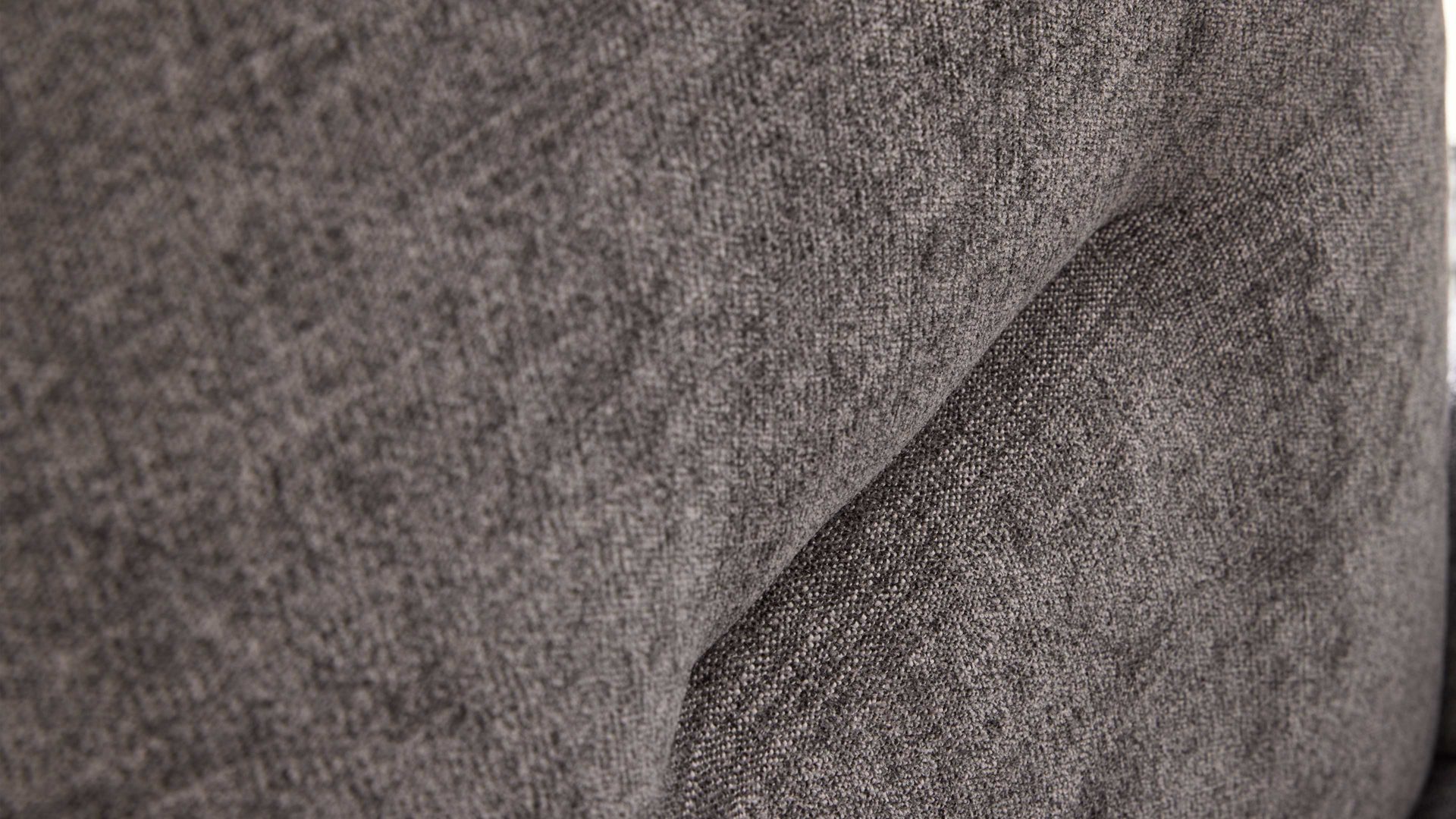 Polsterstuhl Interliving aus Stoff in Grau Interliving Esszimmer Serie 5504 - Polsterstuhl 35 grauer Bezug Concrete DCT 99 & schwarzes Kufengestell S 355