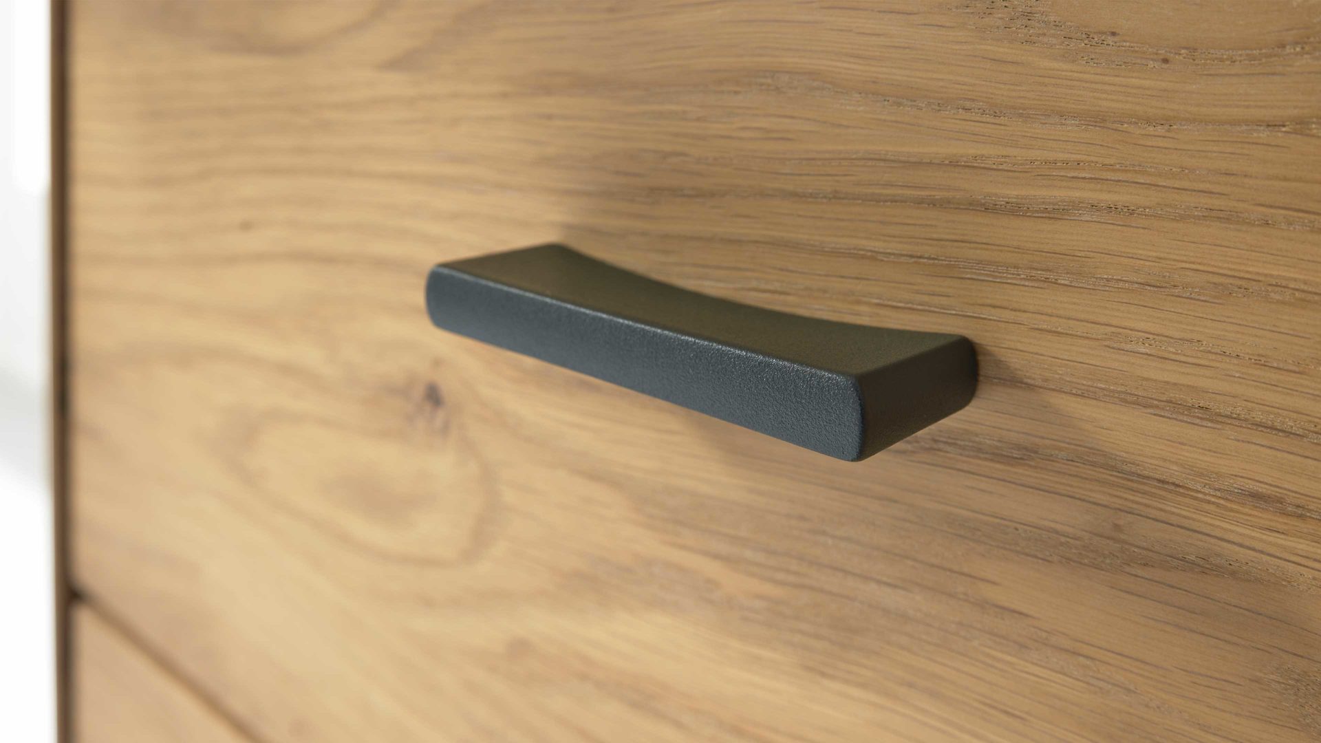 Highboard Interliving aus Holz in Holzfarben Hell Interliving Wohnzimmer Serie 2110 - Highboard Naturbuche - drei Türen, drei Schubladen, Breite ca. 180 cm