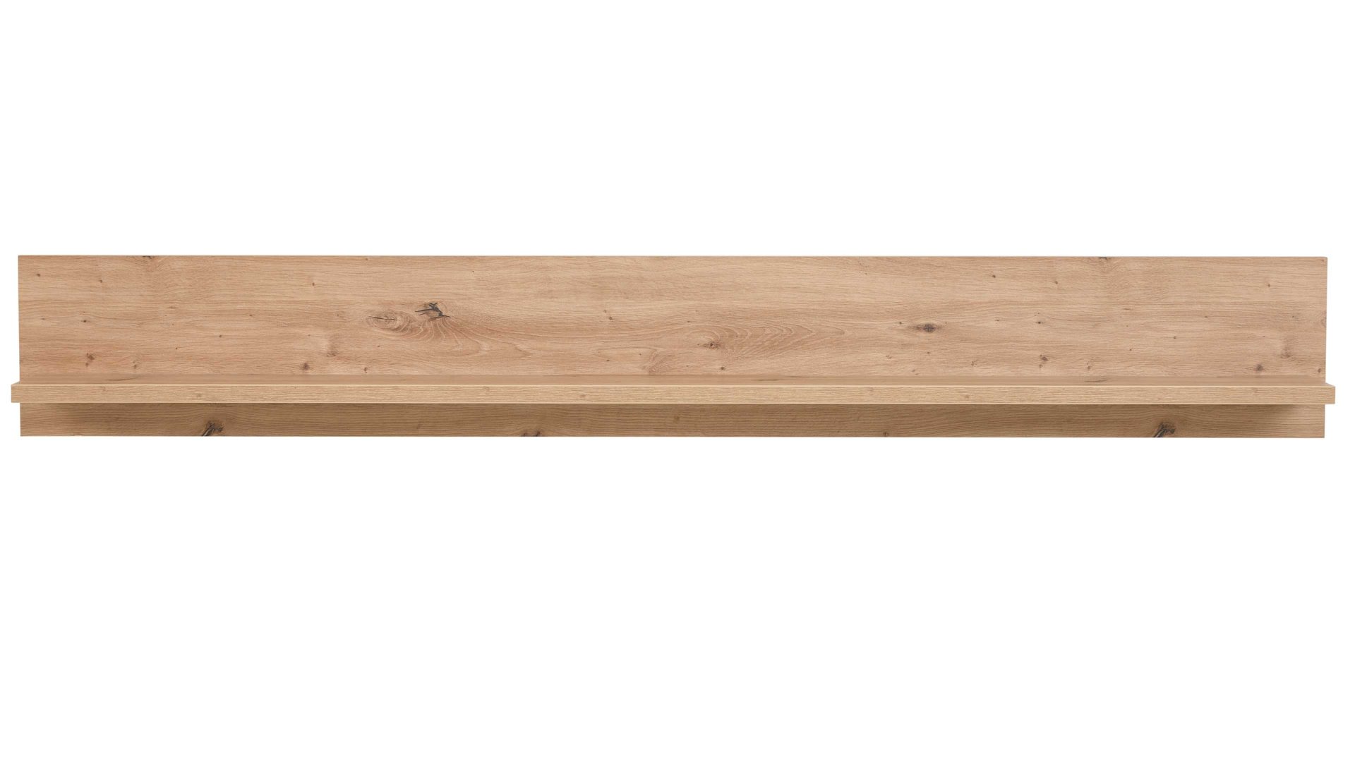 Wandregal Interliving aus Holz in Holzfarben Interliving Wohnzimmer Serie 2110 - Wandregal Alteiche - Länge ca. 180 cm