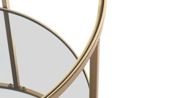 Beistelltisch Haku aus Metall in Metallfarben Beistelltisch goldfarbenes Metall - Durchmesser ca. 60 cm