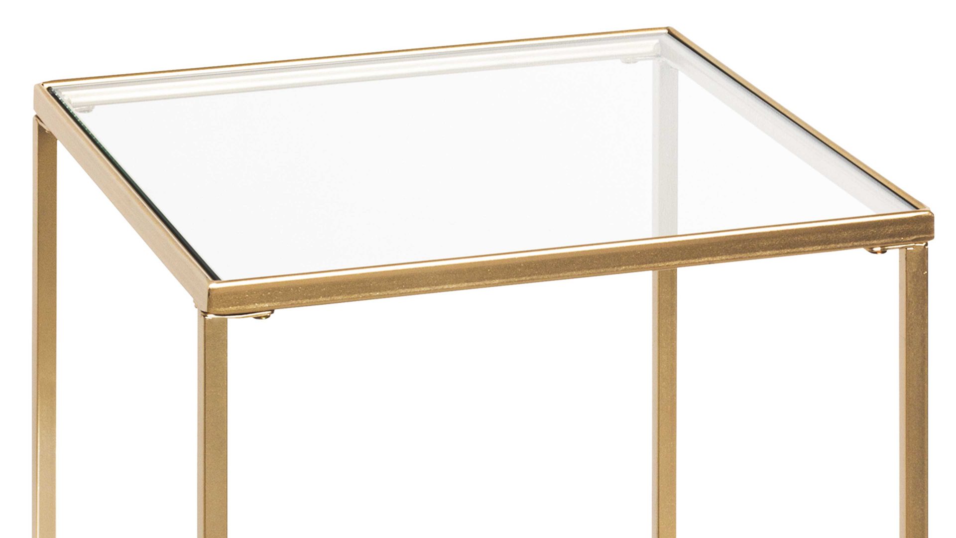 Beistelltisch Haku aus Metall in Metallfarben Beistelltisch goldfarbenes Metall - Breite ca. 39 cm