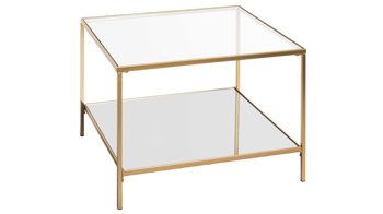 Beistelltisch Haku aus Metall in Metallfarben Beistelltisch goldfarbenes Metall - Breite ca. 60 cm