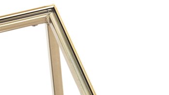 Beistelltisch Haku aus Metall in Metallfarben Beistelltisch goldfarbenes Metall - Breite ca. 60 cm