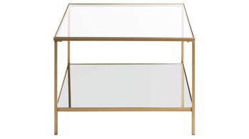 Beistelltisch Haku aus Metall in Metallfarben Beistelltisch goldfarbenes Metall - Breite ca. 60 cm