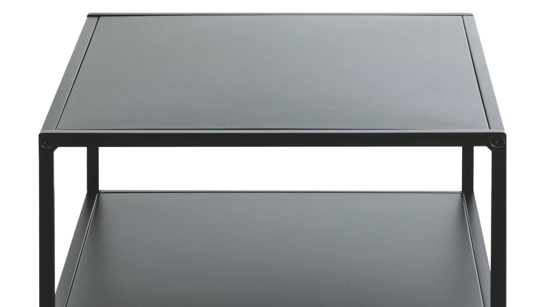 Beistelltisch Haku aus Metall in Schwarz Beistelltisch - Breite ca. 50 cm schwarzes Metall