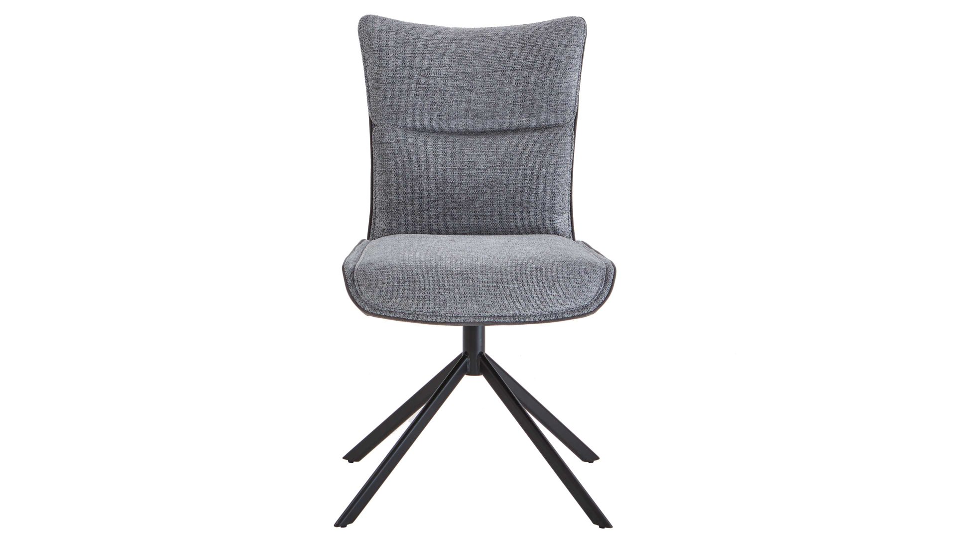 Polsterstuhl Mca furniture aus Stoff in Dunkelgrau Polsterstuhl mit Drehfunktion Dunkelgrau & Schwarz