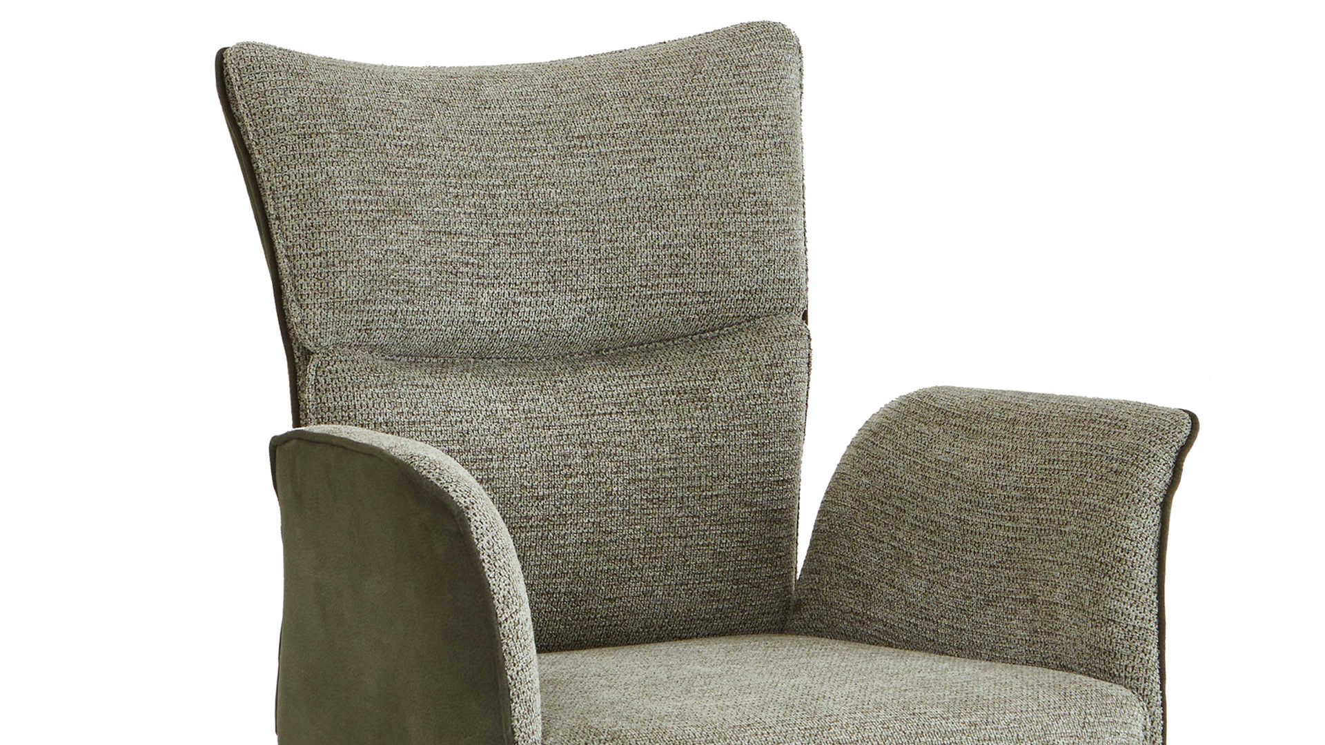 Polsterstuhl Mca furniture aus Stoff in Grün Polsterstuhl mit Drehfunktion Olivgrün & Schwarz