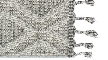 Webteppich Golze | astra aus Kunstfaser in Hellgrau ASTRA® Teppich Trevi hellgraues Rautenmuster - ca. 200 x 290 cm