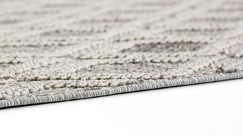 Webteppich Golze | astra aus Kunstfaser in Hellgrau ASTRA® Teppich Trevi hellgraues Rautenmuster - ca. 200 x 290 cm