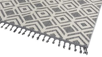 Webteppich Golze | astra aus Kunstfaser in Beige ASTRA® Teppich Trevi creme-graues Rautenmuster - ca. 160 x 230 cm