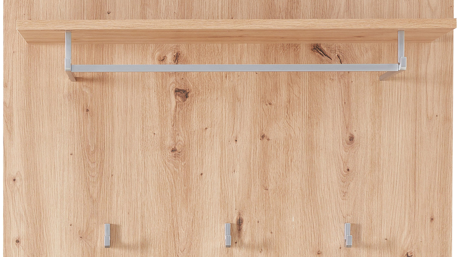 Wandgarderobe Innostyle aus Holz in Holzfarben Garderobenprogramm Fun - Wandgarderobe Artisan Eiche - Breite ca. 84 cm