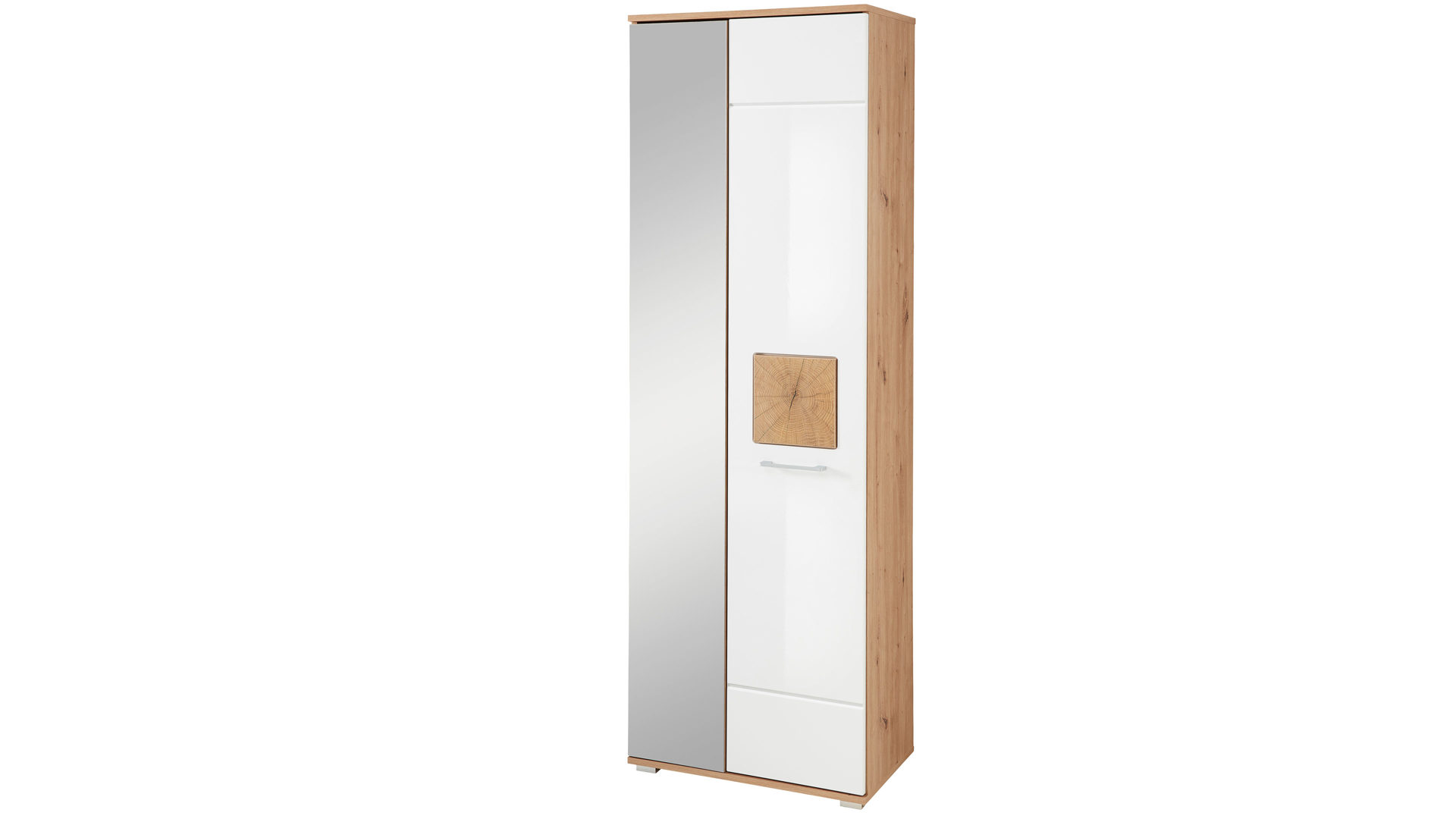 Garderoben-Set Innostyle aus Holz in Weiß Garderobenprogramm Fun - Komplett-Set Weiß & Artisan Eiche, Hirnholz - zweiteilig