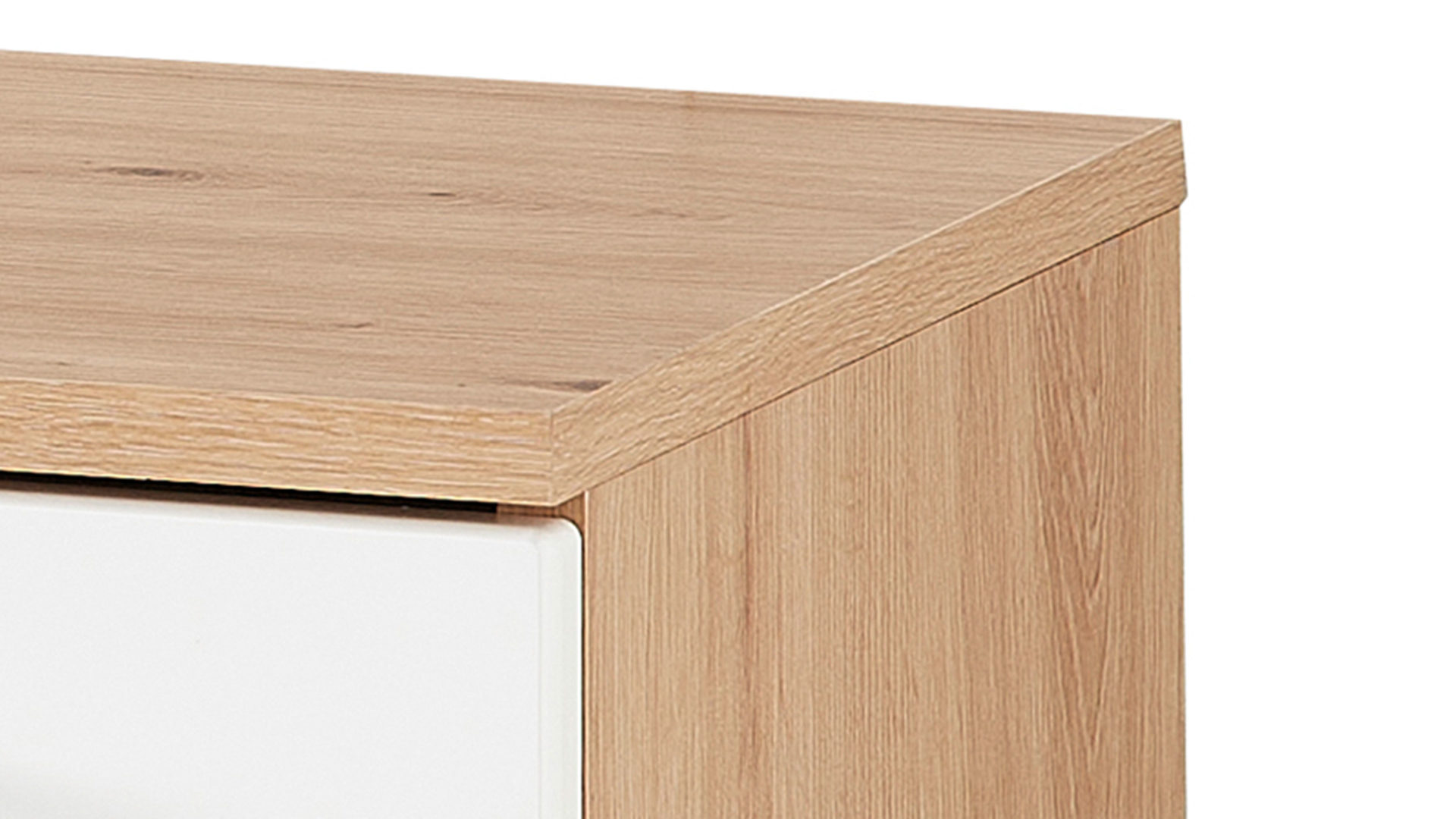 Schuhschrank Innostyle aus Holz in Weiß Garderobenprogramm Fun - Schuhschrank Weiß & Artisan Eiche, Hirnholz - Breite ca. 84 cm