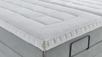 Boxspringbett comfortmaster besser sitzen, liegen, leben aus Stoff in Hellgrün Comfortmaster Boxspringbett Karat Comfort 5.1 jadefarbener Bezug Gavin 21 - Liegefläche ca. 180 x 200 cm