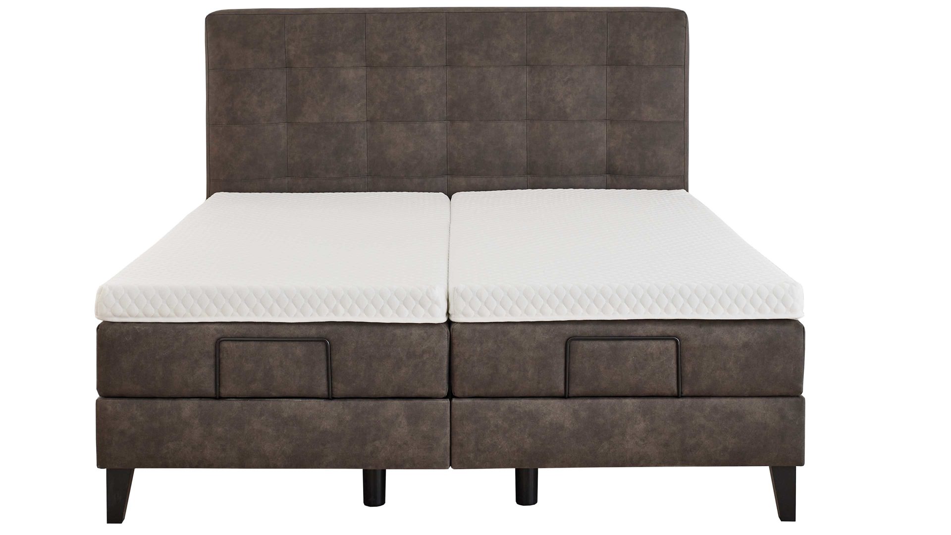 Boxspringbett comfortmaster besser sitzen, liegen, leben aus Stoff in Braun Comfortmaster Boxspringbett Karat Avantgarde 7 schlammfarbener Bezug Resort 11 - Liegefläche ca. 180 x 200 cm