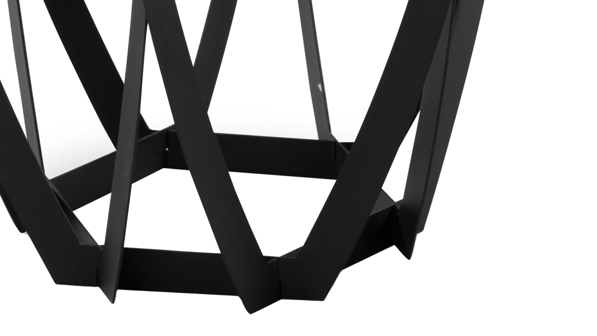 Beistelltisch M2 kollektion aus Glas in Dunkelgrau Beistelltisch Maya 1 Grau & Schwarz - Durchmesser ca. 50 cm