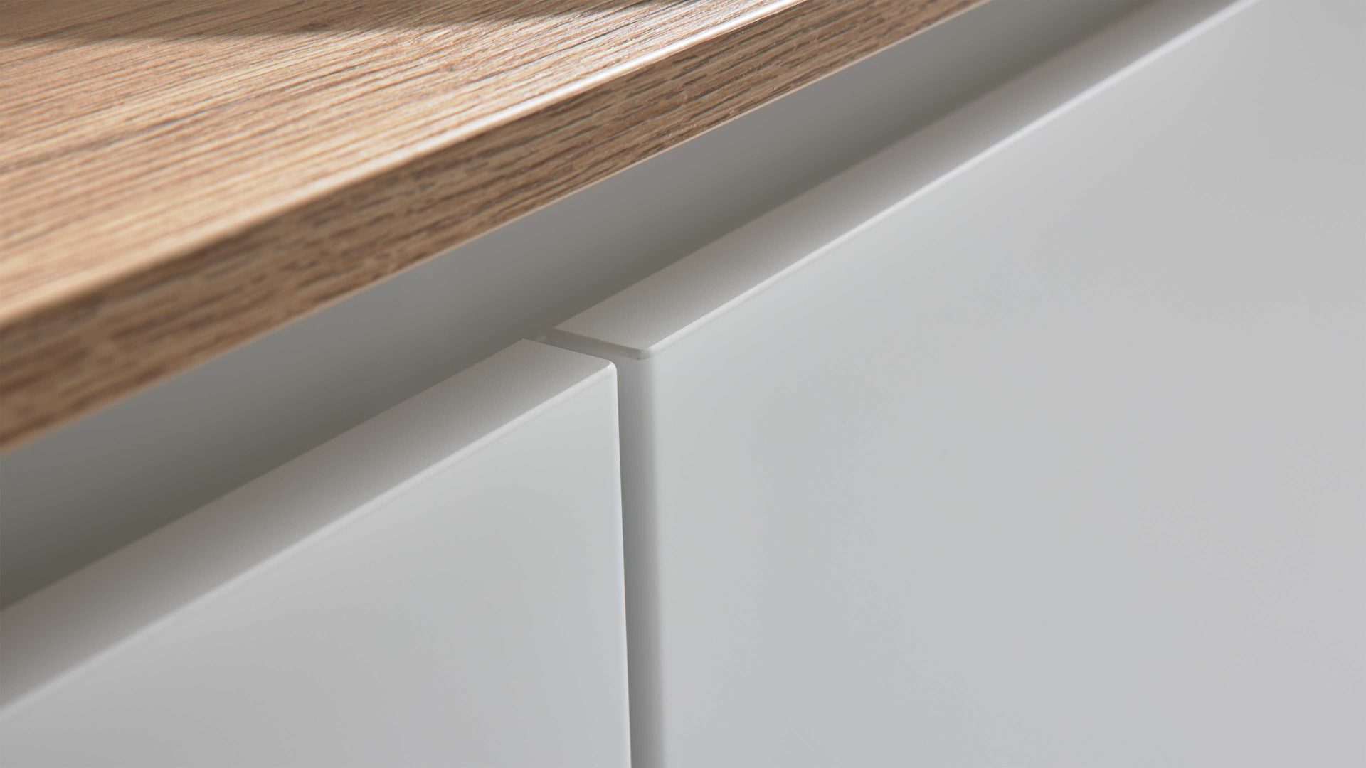 Badmöbel-Set Interliving aus Holz in Weiß Interliving Bad Serie 7332 - Badmöbel-Set Basis Alpinweiß & Eiche Sierra