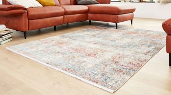 Webteppich Interliving aus Mischgewebe in Mehrfarbig Interliving Teppich Serie L-8700 Multicolor  – ca. 80 x 150 cm