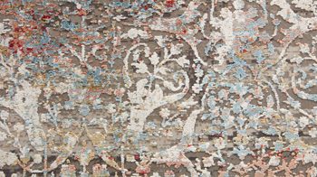 Webteppich Interliving aus Mischgewebe in Blau Interliving Teppich Serie L-8700 Multicolor – ca. 140 x 200 cm