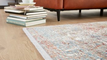 Webteppich Interliving aus Mischgewebe in Blau Interliving Teppich Serie L-8700 Multicolor – ca. 140 x 200 cm