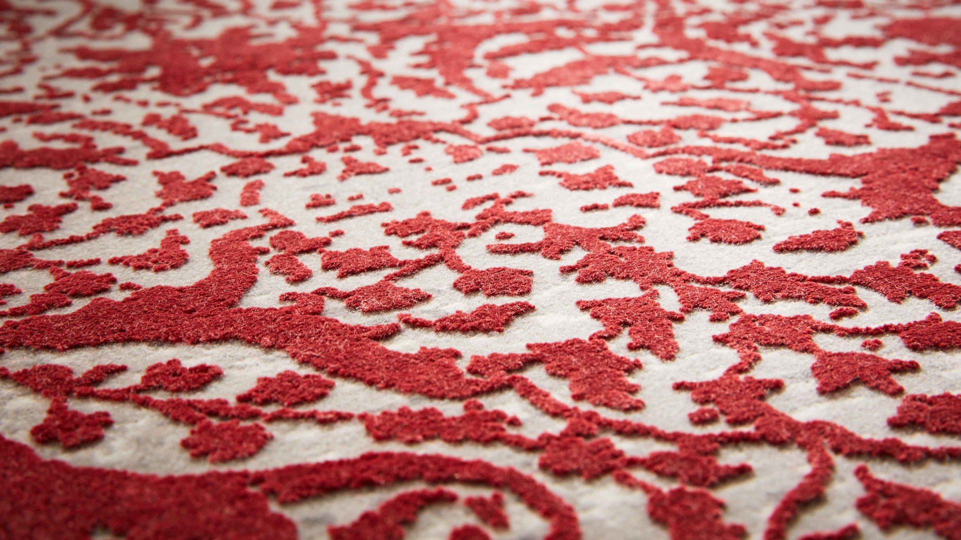 Webteppich Interliving aus Mischgewebe in Rot Interliving Teppich Serie L-8710 Rot – ca. 200 x 290 cm