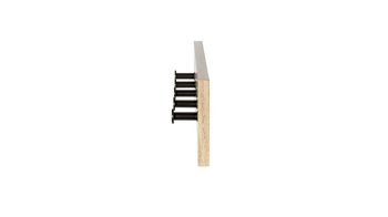Wandgarderobe Haku aus MDF in Holzfarben Wandgarderobe Artisan Eiche & schwarzes Metall - ca. 60 x 12 cm