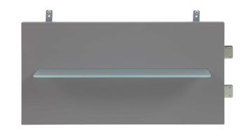 Paneel Interliving aus Holz in Dunkelgrau Interliving Kleiderschrank Serie 1207 – Paneelaufsatz 20216 links - Manhattan, Breite ca. 60 cm