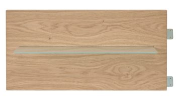 Paneel Interliving aus Holz in Holzfarben Interliving Kleiderschrank Serie 1207 – Paneelaufsatz links - Wildeiche, Breite ca. 60 cm