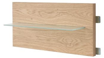 Paneel Interliving aus Holz in Holzfarben Interliving Kleiderschrank Serie 1207 – Paneelaufsatz links - Wildeiche, Breite ca. 60 cm