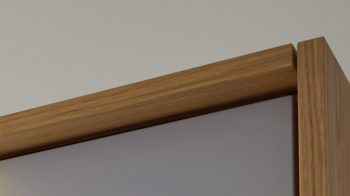 Passepartout Interliving aus Holz in Holzfarben Interliving Kleiderschrank Serie 1207 – Passepartout Wildeiche - für ca. 300 cm Breite