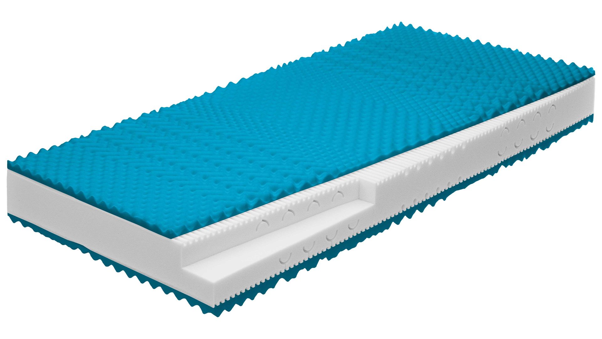Kaltschaummatratze comfortmaster besser sitzen, liegen, leben aus Kunstfaser in Weiß Comfortmaster Matratze Exklusiv S H2, Kaltschaum – Liegefläche ca. 90 x 210 cm